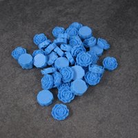 Blue Resin Flowers 12mm