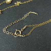 Vermeil Sterling Starfish Pendant Necklace
