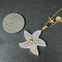 Vermeil Sterling Starfish Pendant Necklace