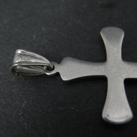 Vintage 14K White Gold Cross Pendant