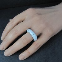 Solid Howlite Band Ring Size 8