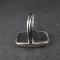 Large Vintage Sterling Tigers Eye Ring Size 7.5