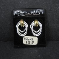 Western Earrings Circle Y of Yoakum Vintage Dead Stock