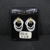 Western Earrings Circle Y of Yoakum Vintage Dead Stock