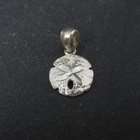Small Vintage Sterling Sand Dollar Pendant