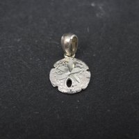 Small Vintage Sterling Sand Dollar Pendant