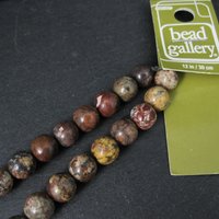 8mm Round Leopard Jasper Beads