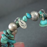 Natural Turquoise Coil Wrap Bracelet Relios
