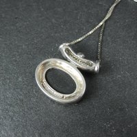 Sterling Mosaic Opal Inlay Pendant Necklace