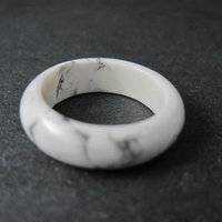 Solid Howlite Band Ring Size 8