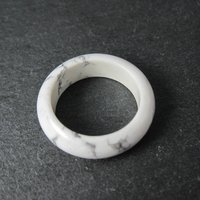Solid Howlite Band Ring Size 8