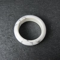 Solid Howlite Band Ring Size 8