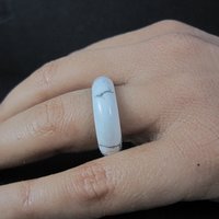 Solid Howlite Band Ring Size 8