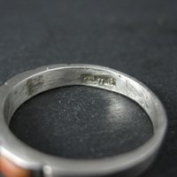 Southwestern Style Gemstone Band Ring Sterling Silver Size 9
