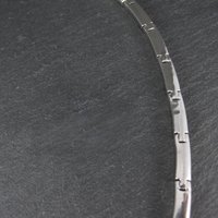 Estate Sterling Opal Inlay Amethyst Necklace
