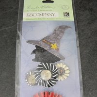 K & Company Halloween Scrapbook Stickers Brenda Walton Haunted Stitched Adornments