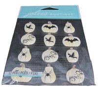 Jolees Dimensional White Pumpkin Halloween Stickers Discontinued