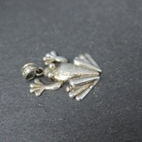 Sterling Silver Frog Pendant