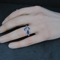 Sterling Silver Amethyst Ring Size 7 Estate Gemstone Jewelry
