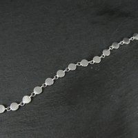 Dainty Sterling Silver Blue Opal Bracelet
