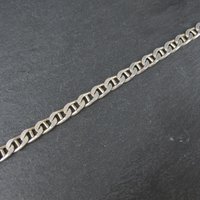 Vintage Sterling Mariner Anchor Chain Bracelet 7 Inches