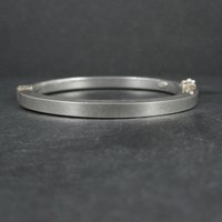 Vintage Italian Sterling Bangle Bracelet 6.75 Inches