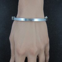 Vintage Italian Sterling Bangle Bracelet 6.75 Inches