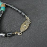 Vintage Pueblo Turquoise Heishi Necklace 13" Kids Native American
