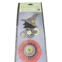 K & Company Halloween Scrapbook Stickers Brenda Walton Haunted Stitched Adornments