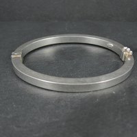 Vintage Italian Sterling Bangle Bracelet 6.75 Inches