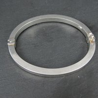 Vintage Italian Sterling Bangle Bracelet 6.75 Inches