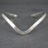 Dainty Sterling Silver Sweater Cuff Bracelet 6 Inches