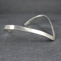 Dainty Sterling Silver Sweater Cuff Bracelet 6 Inches