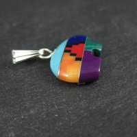 Southwestern Gemstone Bear Pendant