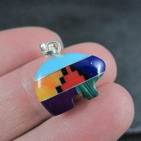 Southwestern Gemstone Bear Pendant