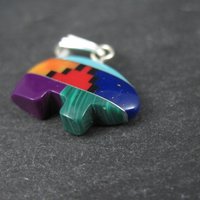 Southwestern Gemstone Bear Pendant
