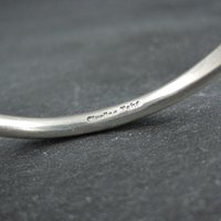 Simple Navajo Sterling Stamped Cuff Bracelet 6.75 Inches
