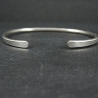 Simple Navajo Sterling Stamped Cuff Bracelet 6.75 Inches