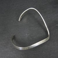Dainty Sterling Silver Sweater Cuff Bracelet 6 Inches