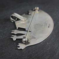 Vintage Noahs Ark Brooch Pendant Mexican Sterling Silver