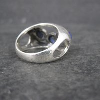 Mod Sterling Silver Lapis Lazuli Ring Size 7.5