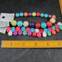 Colorful Dyed Howlite Bead Lot Bead Gallery Strands