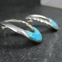 Vintage Sterling Turquoise Earrings
