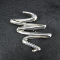 Sterling Silver Squiggle Brooch