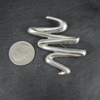 Sterling Silver Squiggle Brooch