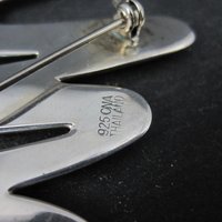 Sterling Silver Squiggle Brooch