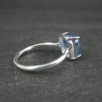 Sterling Silver Kyanite Solitaire Ring Size 6