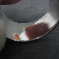 Vintage Sterling Silver Sunstone Emerald Ring Size 6 One of a Kind