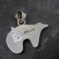 Southwestern Inlaid Bear Pendant