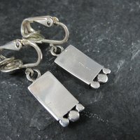 Southwestern Sterling Lapis Lazuli Inlay Earrings
